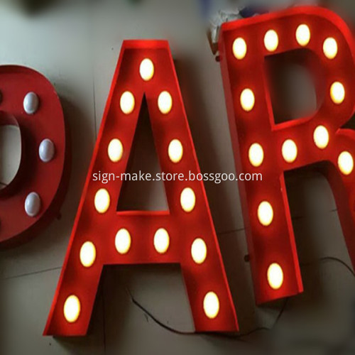 Custom Vintage LED Illuminated Marquee Letters